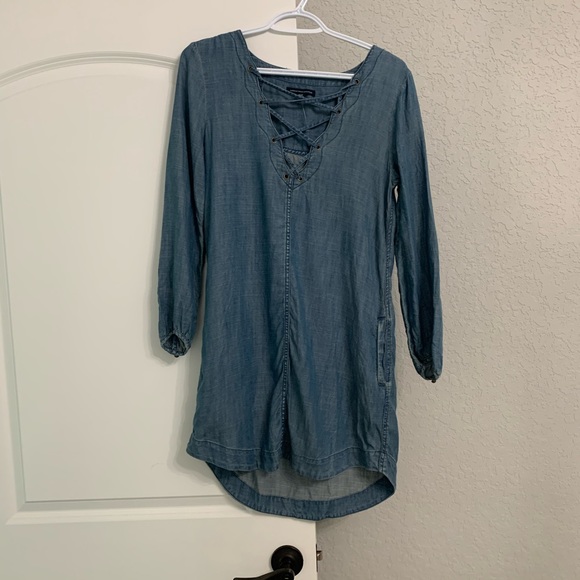 American Eagle denim XS dress NWOT - Picture 4 of 10